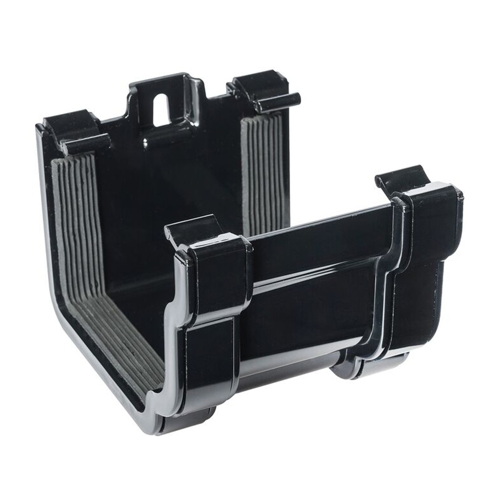 Black 120mm Ogee Union Bracket 