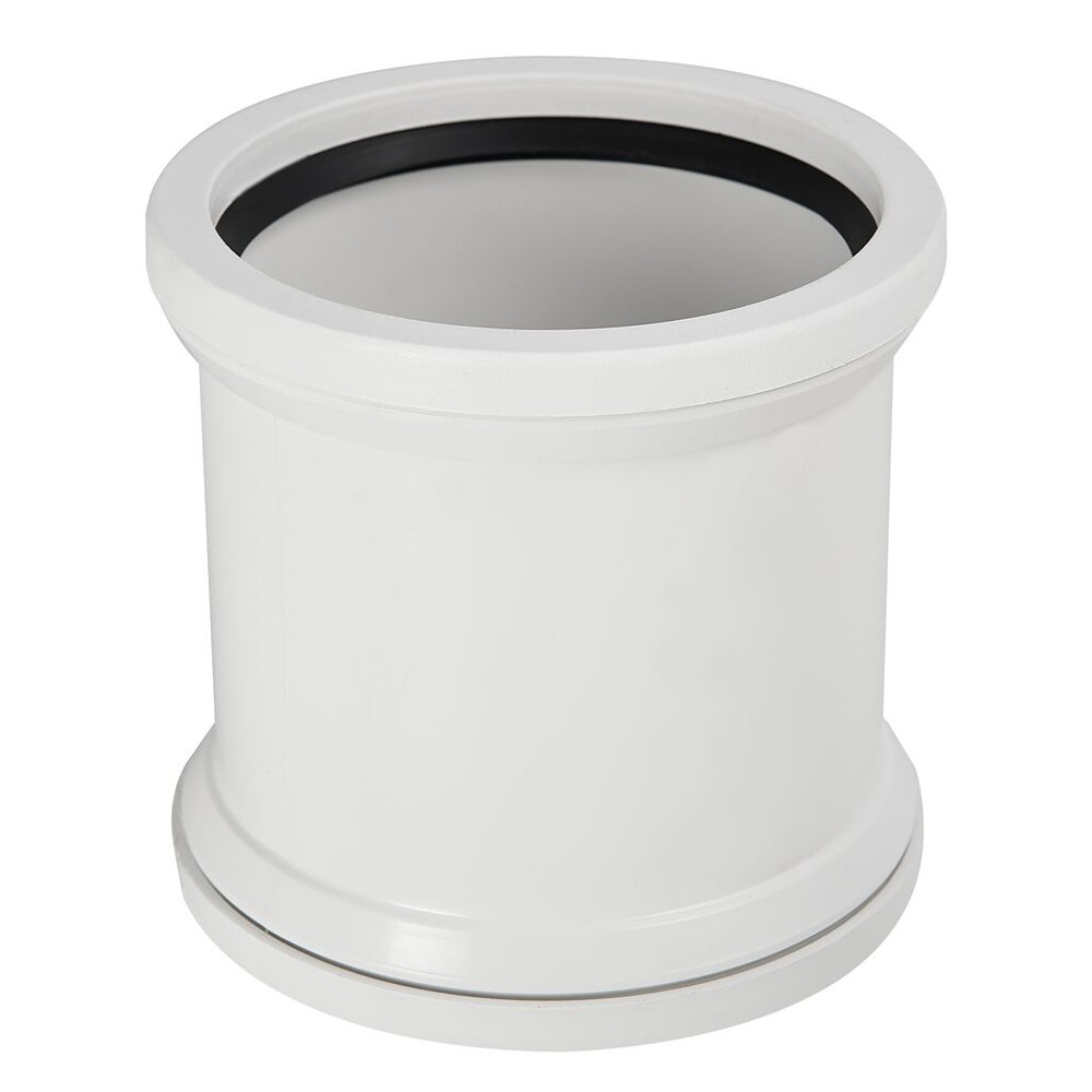 110mm Round Soil Coupler (White)