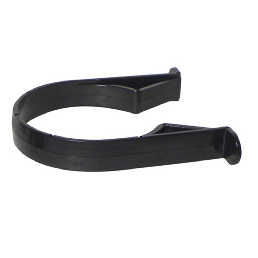 Black 110mm Pipe Clip Black 110mm Pipe Clip