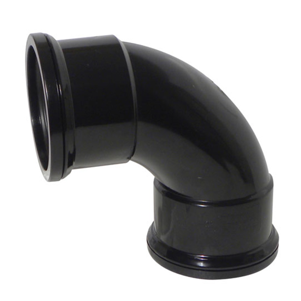 Black 90 degree Double Socket Bend