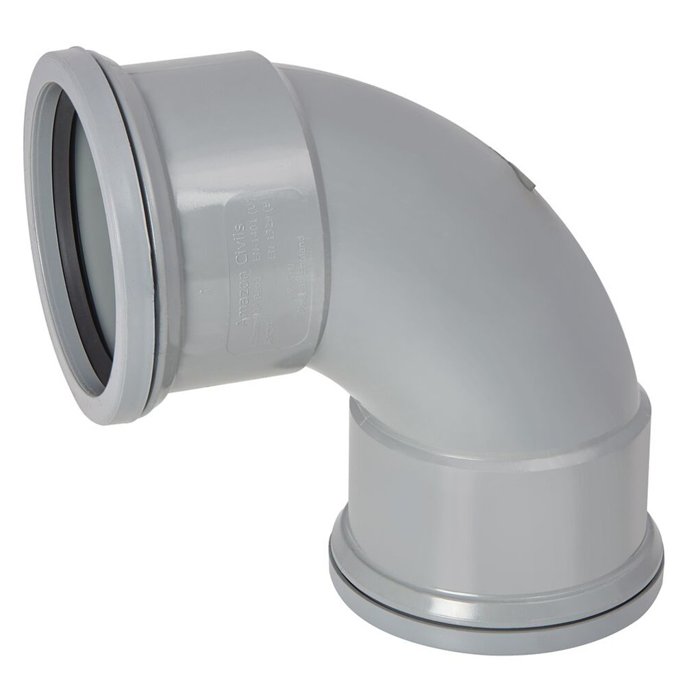 Grey 90 degree Double Socket Bend Grey 90 degree Double Socket Bend