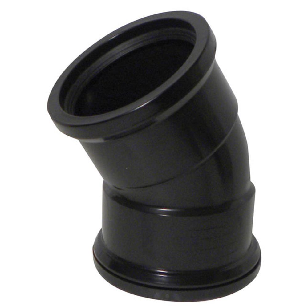 30 Degree Double Socket Soil Bend (Black) 30 Degree Double Socket Soil Bend (Black)