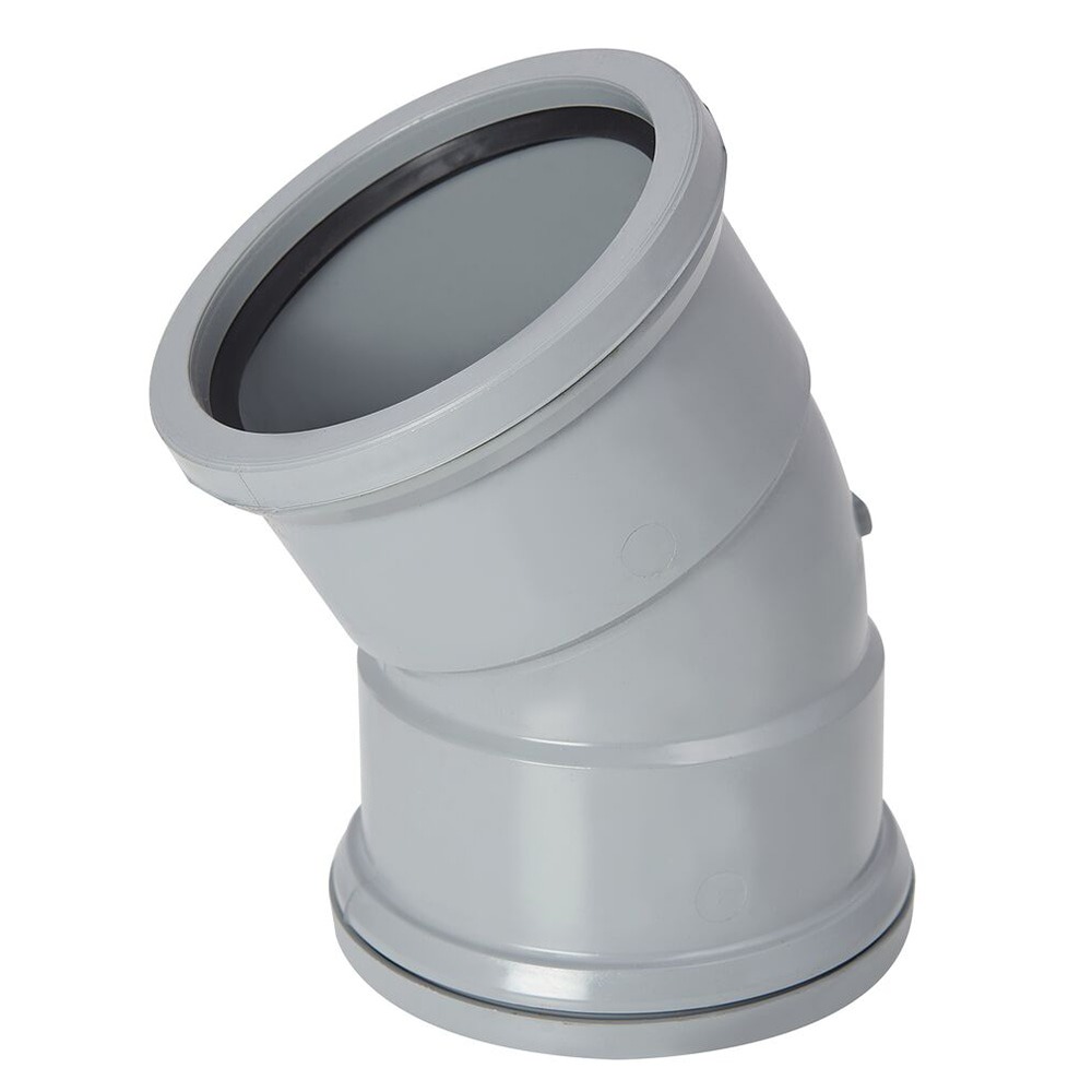 30 Degree Double Socket Soil Bend (Grey) 30 Degree Double Socket Soil Bend (Grey)