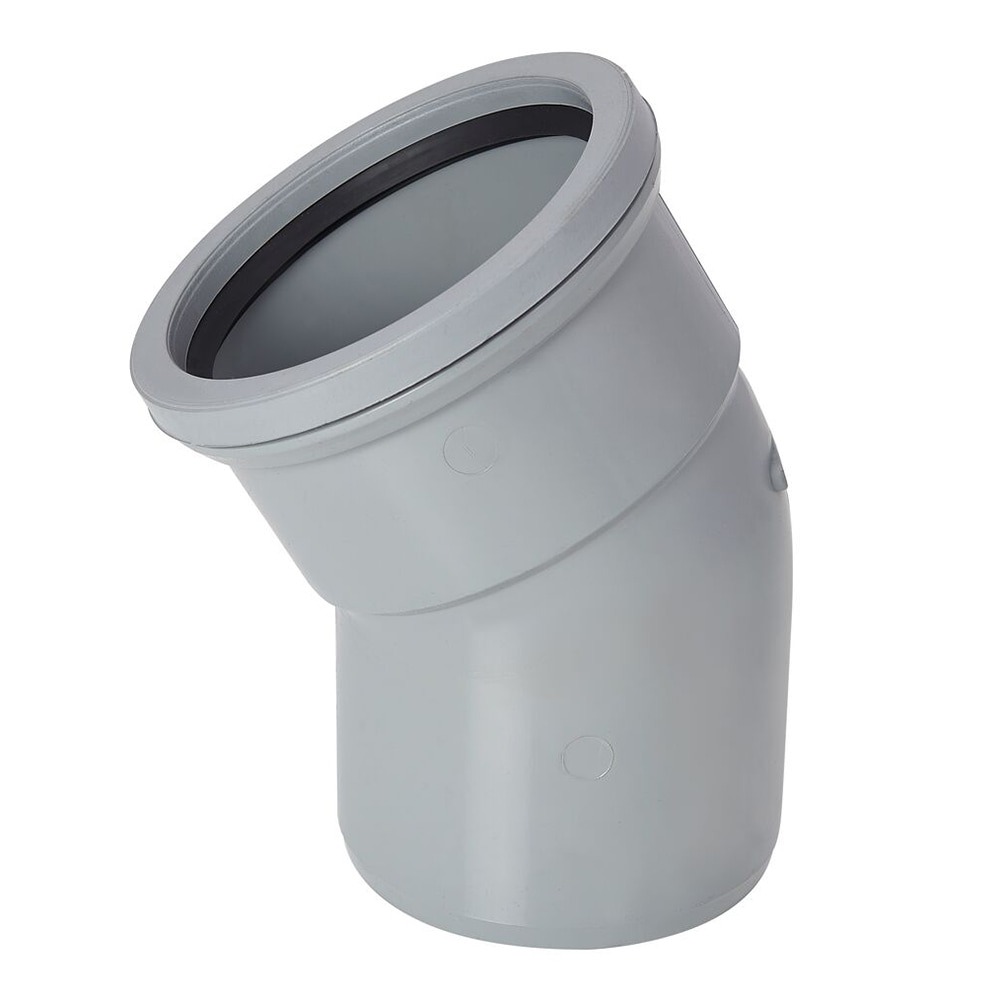 30 Degree Single Socket Soil Bend (Grey) 30 Degree Single Socket Soil Bend (Grey)