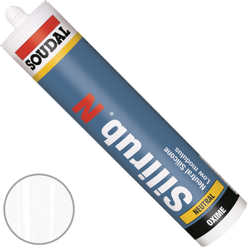 Clear Silirub N Low Modulus Neutral Cure Silicone Sealant (300ml)