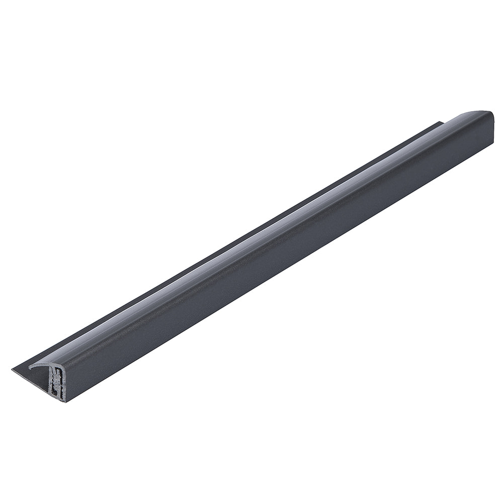 Carbon 5mm - 8mm Bathroom Panel 2 Part End Cap (2.6m)