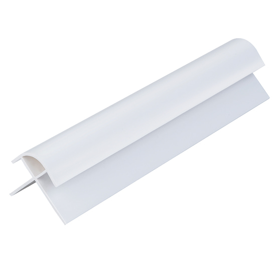 White 10mm Shower Panel External Corner (2.4m)