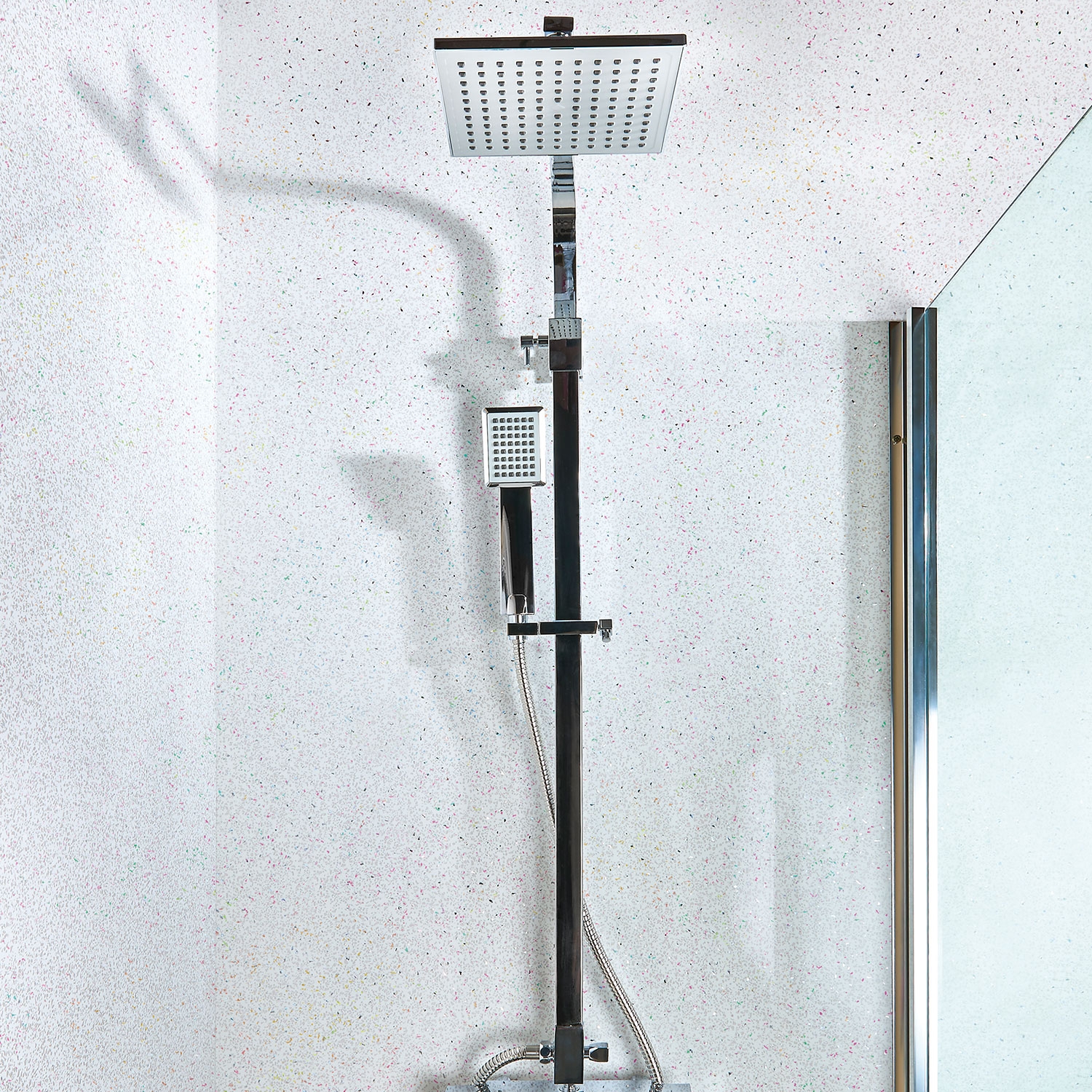 White Diamond 10mm Shower Panels 1m (W) x 2.4m (H) White Diamond 10mm Shower Panels 1m (W) x 2.4m (H)