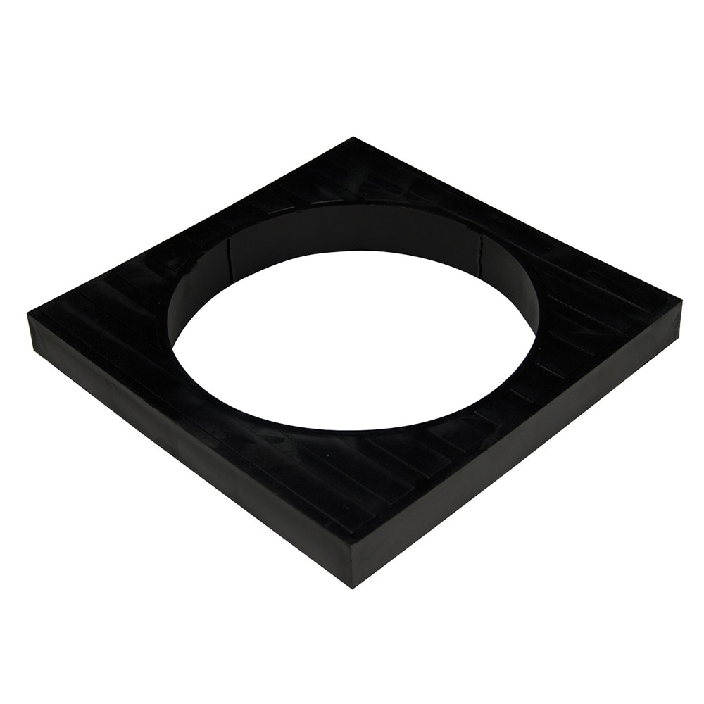 Black 110mm Underground Circular to Square Gully Grid Adapter (Kayflow) Black 110mm Underground Circular to Square Gully Grid Adapter (Kayflow)