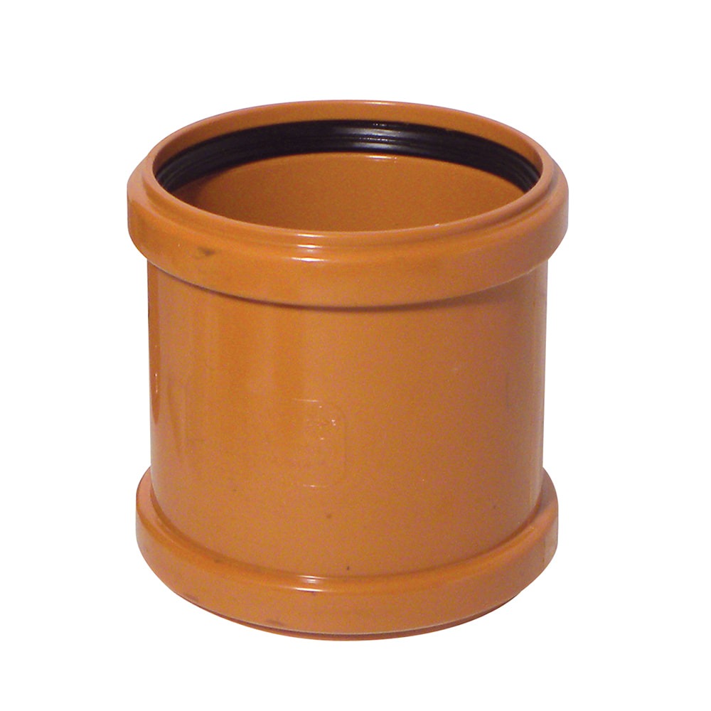 Terracotta 110mm Underground Double Socking Coupling Terracotta 110mm Underground Double Socking Coupling