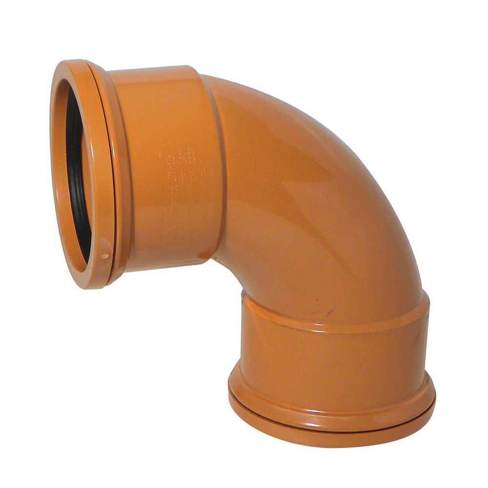 Terracotta 110mm Underground 90 Degree Double Socket Bend Terracotta 110mm Underground 90 Degree Double Socket Bend