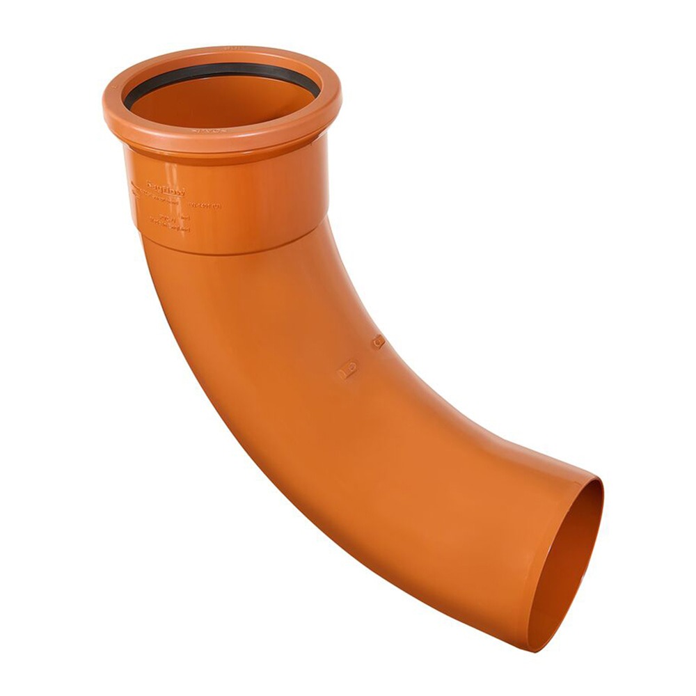 Terracotta 110mm Underground 90 Degree Single Socket Swept Bend Terracotta 110mm Underground 90 Degree Single Socket Swept Bend