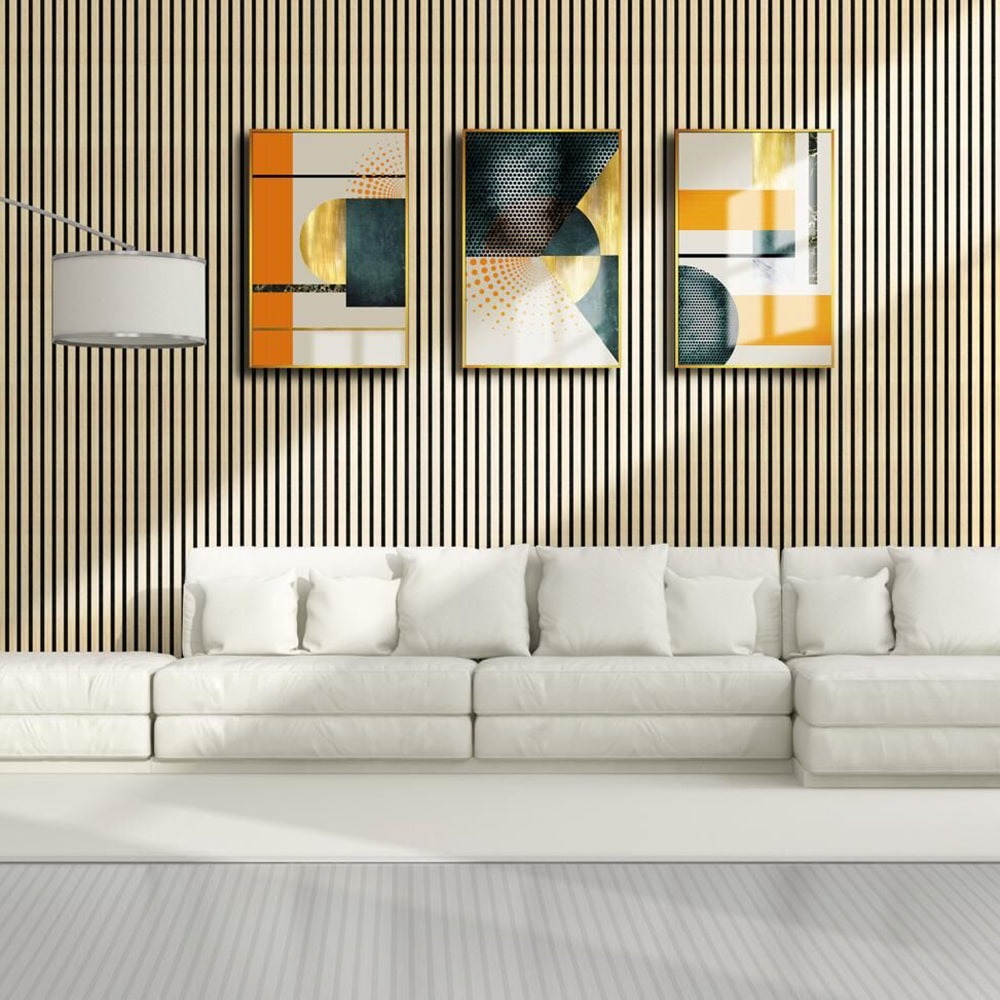 Washed Oak Acoustic Slat Wall Panel Washed Oak Acoustic Slat Wall Panel