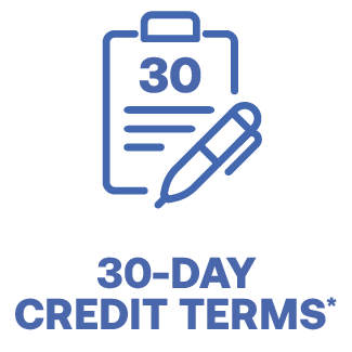 30 Day Credit Terms