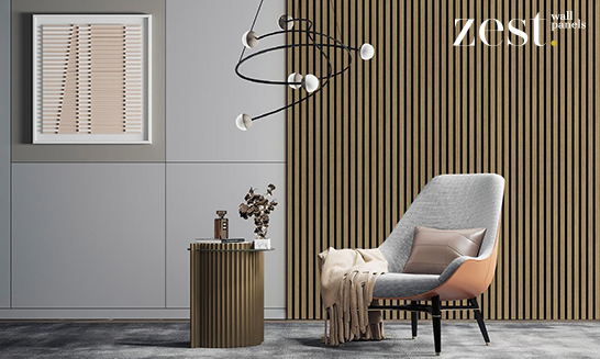 Acoustic slat wall panels