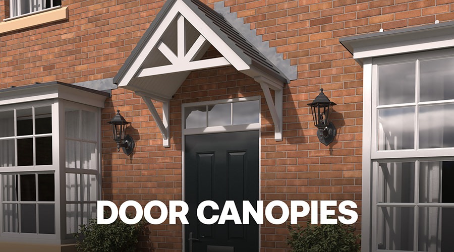 Front Door with a Canopy