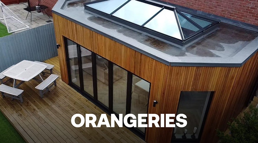 Orangery attached to house