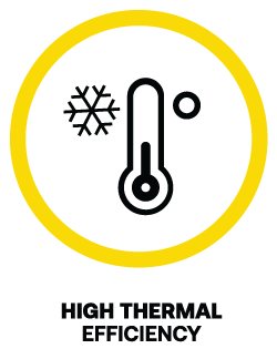 High thermal efficiency